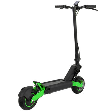 Electric modern scooter isolated on white background