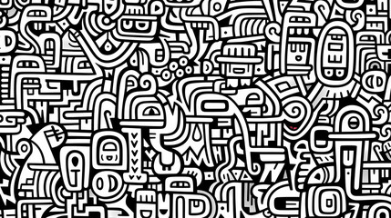 Abstract seamless doodle background, artistic background