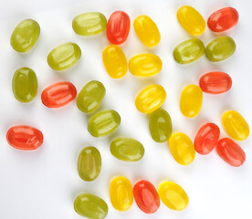 Background of colorful fruit lollipops. lollipop, candy, sweetness