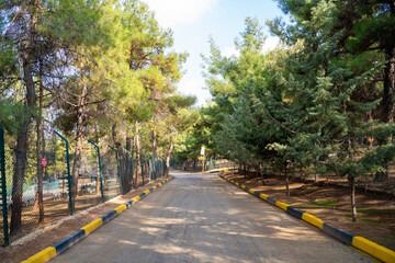 View of Gaziantep Zoo. Gaziantep Zoo is the largest zoo in Turkey.