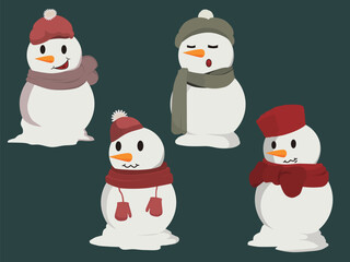 snowman and christmas