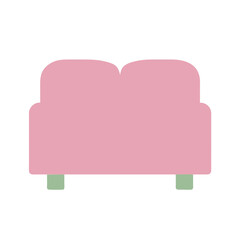 The illustration shows a simple sofa design.