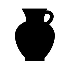 simple vase illustration The shape of the vase is symmetrical and classic.