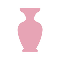 simple vase illustration The shape of the vase is symmetrical and classic.