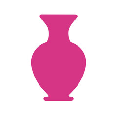 simple vase illustration The shape of the vase is symmetrical and classic.