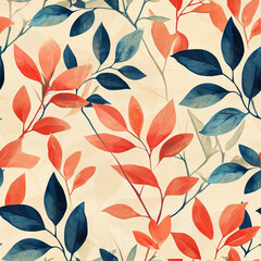 Fototapeta premium seamless floral pattern