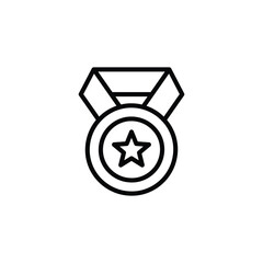 award medal icon vector