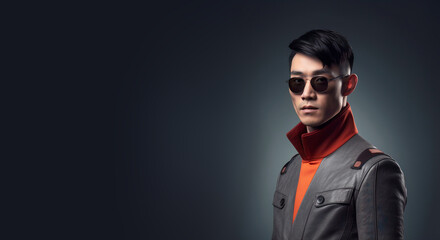 Fototapeta premium man, dressed in retro style