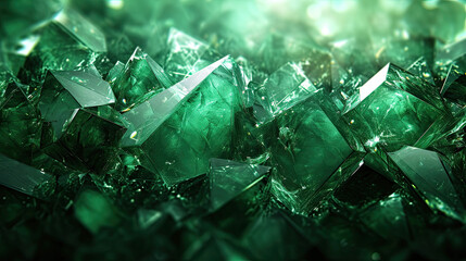 Clear glass emerald gem texture crystal clear water of a cool and frozen abstract scene copy space background