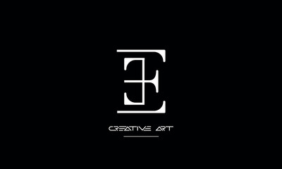 EE, E abstract letters logo monogram