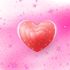 Pink Valentines' day card backgrounds with elements like, pink smoke, red flower, pink flower, heart, cloud, paper cloud, cherry blossom,rose, butterfly