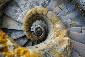 Stone spiral staircase