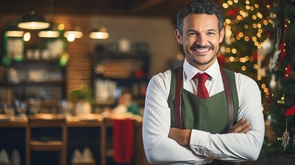 Fototapeta premium Business Partners Celebrating Christmas Success , business partners, celebrating, Christmas success