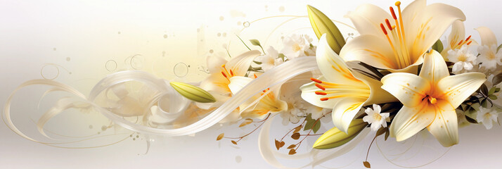 Obraz na płótnie Canvas lily flower isolated on white background