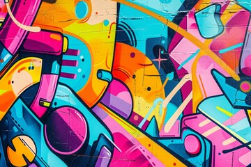 Naklejka premium Colorful abstract graffiti