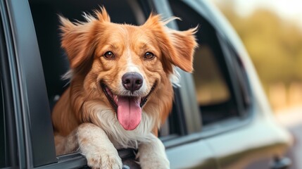 a dog is sitting in the passenger seat of a car