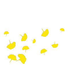 Autumn Leaves Ginkgo Background 