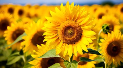 Sunflower field stock photography , Sunflower field, stock photography
