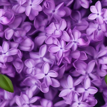 Macro image of spring lilac violet flowers, abstract soft floral background