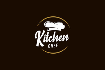 Obraz premium chef logo vector icon illustration