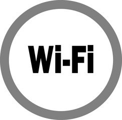 The wireless network. Editable vector design