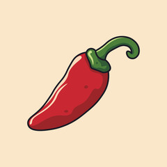 Cartoon chillie food spicy.