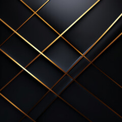 Elegant Black and Gold Wallpaper With Subtle Lines