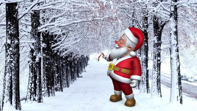 santa claus on the roof
