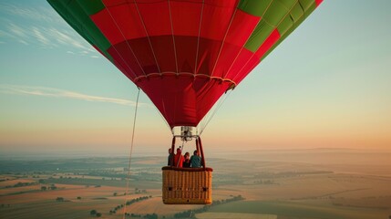 Hot Air Balloon Adventure at Sunrise - Serene Aerial Exploration