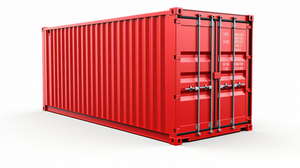 3d illustration of a container isolated on white background