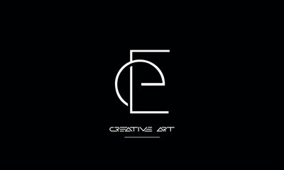 EE, E abstract letters logo monogram