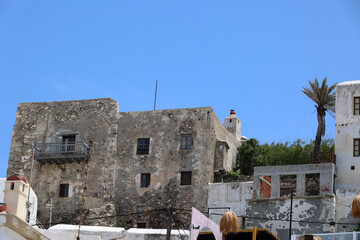 View of the Venetian Castle of Naxos-Greece  