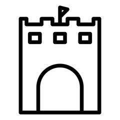 tower fortress catle icon