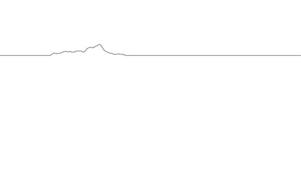 Triglav Minimalist Single Line Mountain Vector