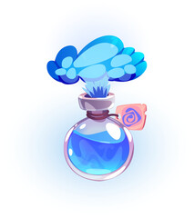 Blue Potion Flask