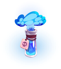 Blue Potion Flask