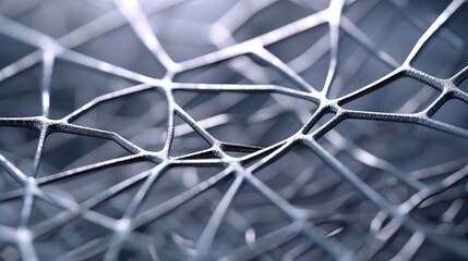 Patterns of platinum digital veins, metallic veins of technology intertwine, lifeblood of a futuristic digital world