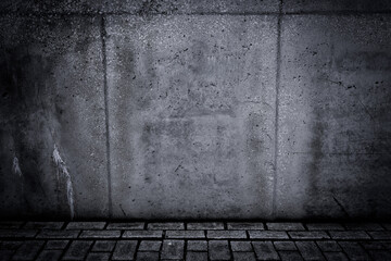 Grungy concrete wall and floor as background - 716525771