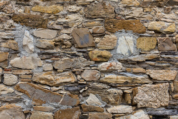 wall of stones as a texture