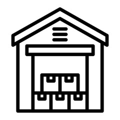 Warehouse Icon Design