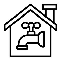 Water Supply Icon Design