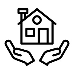 Home and Care Icon Design