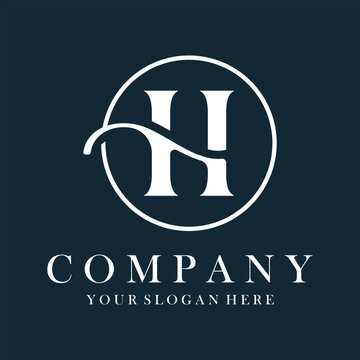 Luxury H Logo Design. H Letter Design Vector.