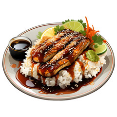 fish with rice