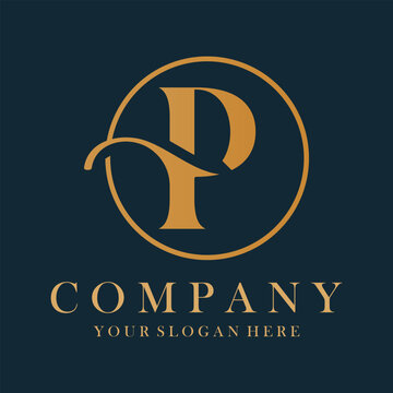 Luxury P Logo Design. P Letter Design Vector.