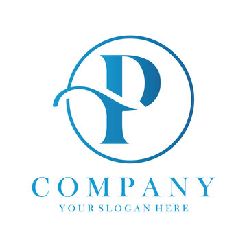 Luxury P Logo Design. P Letter Design Vector.