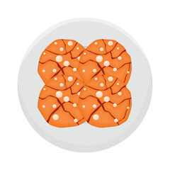 cookies plate illustration