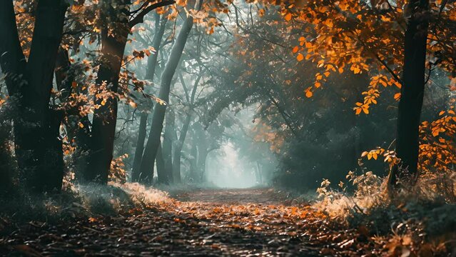 The rhythmic swaying of trees and gentle rustling of leaves creating a peaceful ambiance for your meditation practice.