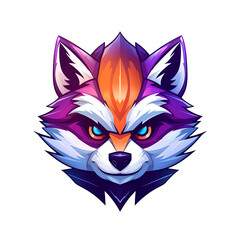 raccoon esport logo art illustrations