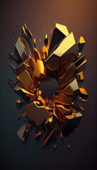 abstract background with stars Generative AI